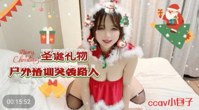 CC69圣诞惊喜户外搭讪：突袭路人爆乳小包子，当街揉捏奶子送福利！ 海报