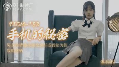 国产AV 91制片厂 91CM182 手机的秘密 潘甜甜 海报