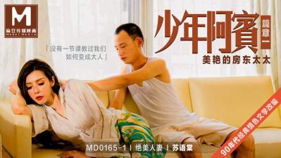 国产麻豆AV MD MD0165-1 少年阿宾篇章一 美艳的房东太太 苏语棠 海报