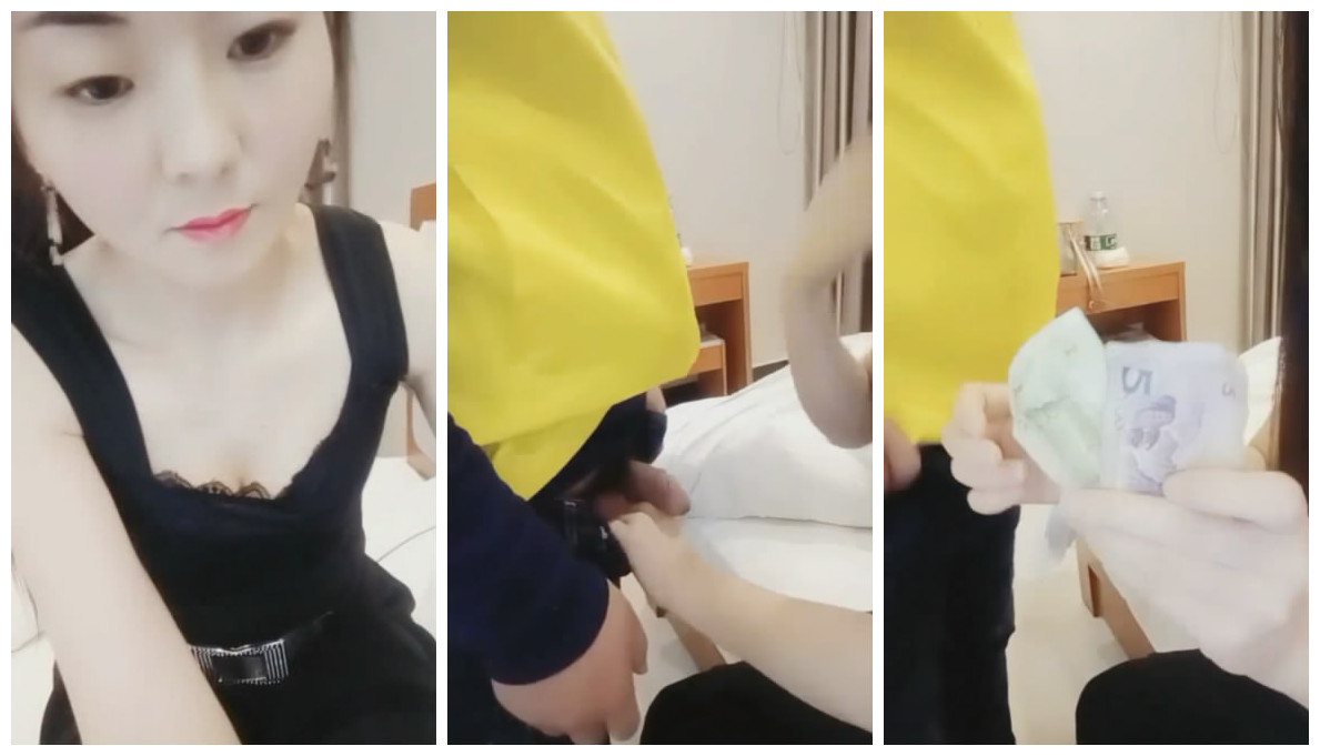 神似港星万绮雯美艳少妇旅馆叫外卖，撩骚害羞美团小哥激情啪啪，骚话对白超撩人！ 海报