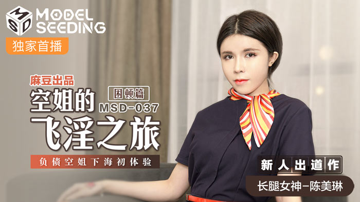MSD037 空姐制服诱惑：财务困境下的云端性爱 为还债初次下海体验绝顶高潮 海报