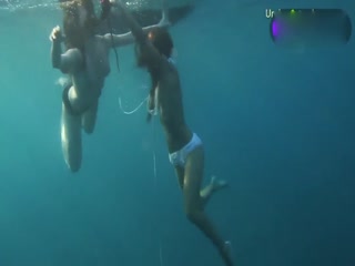 深海双花裸泳展优美身姿 海报